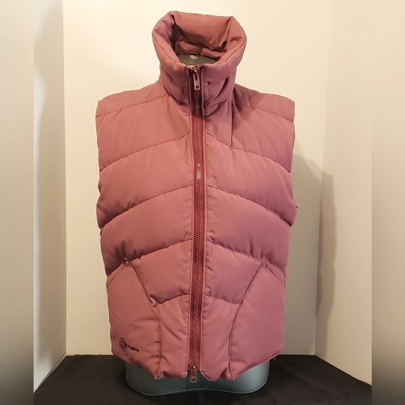 Vintage Bugaboo California (USA) Dusty Rose Pink Goose Down Puffer Vest Sz:Med - Picture 1 of 10